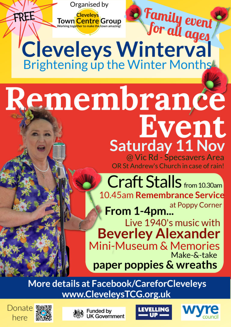 Remembrance Event with Cleveleys Town Centre Group