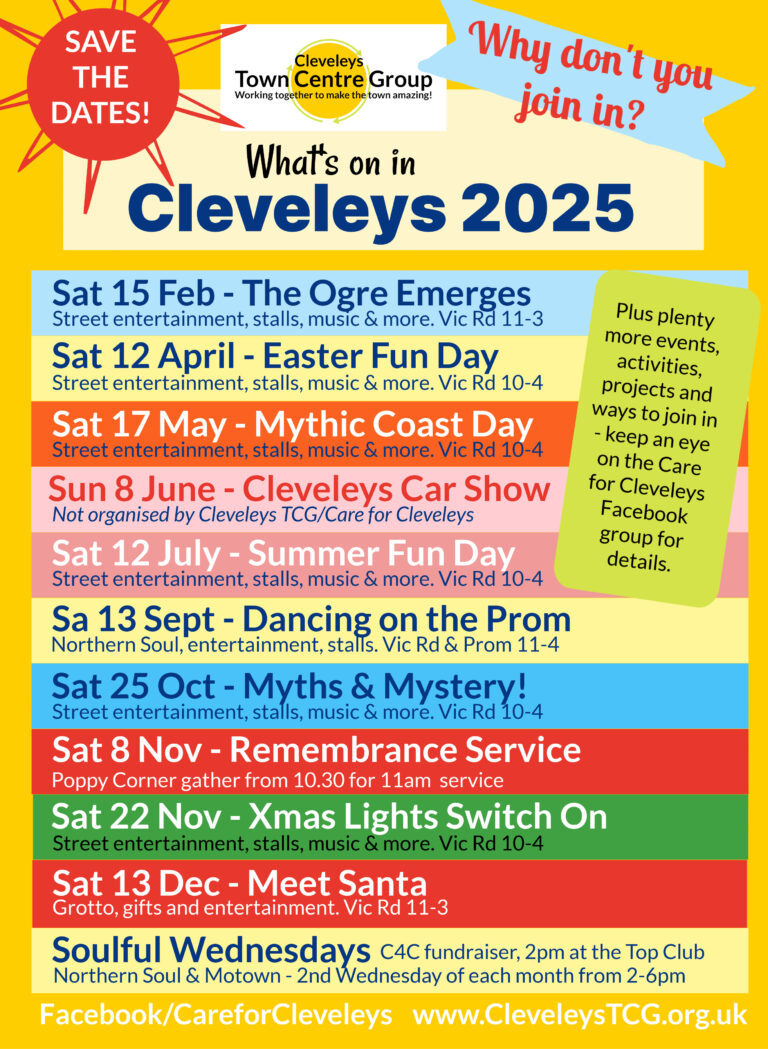 What's on in Cleveleys 2025