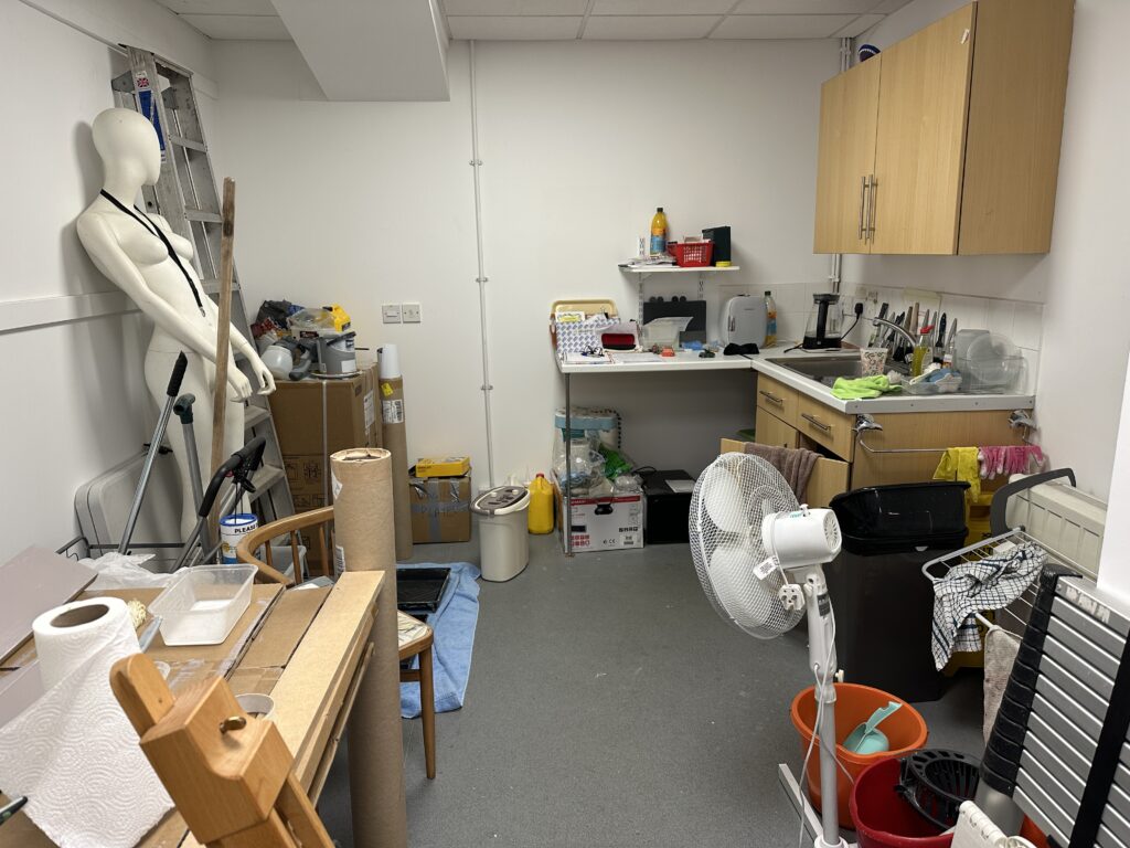 The kitchen space - getting a lot worse before it started to get better!