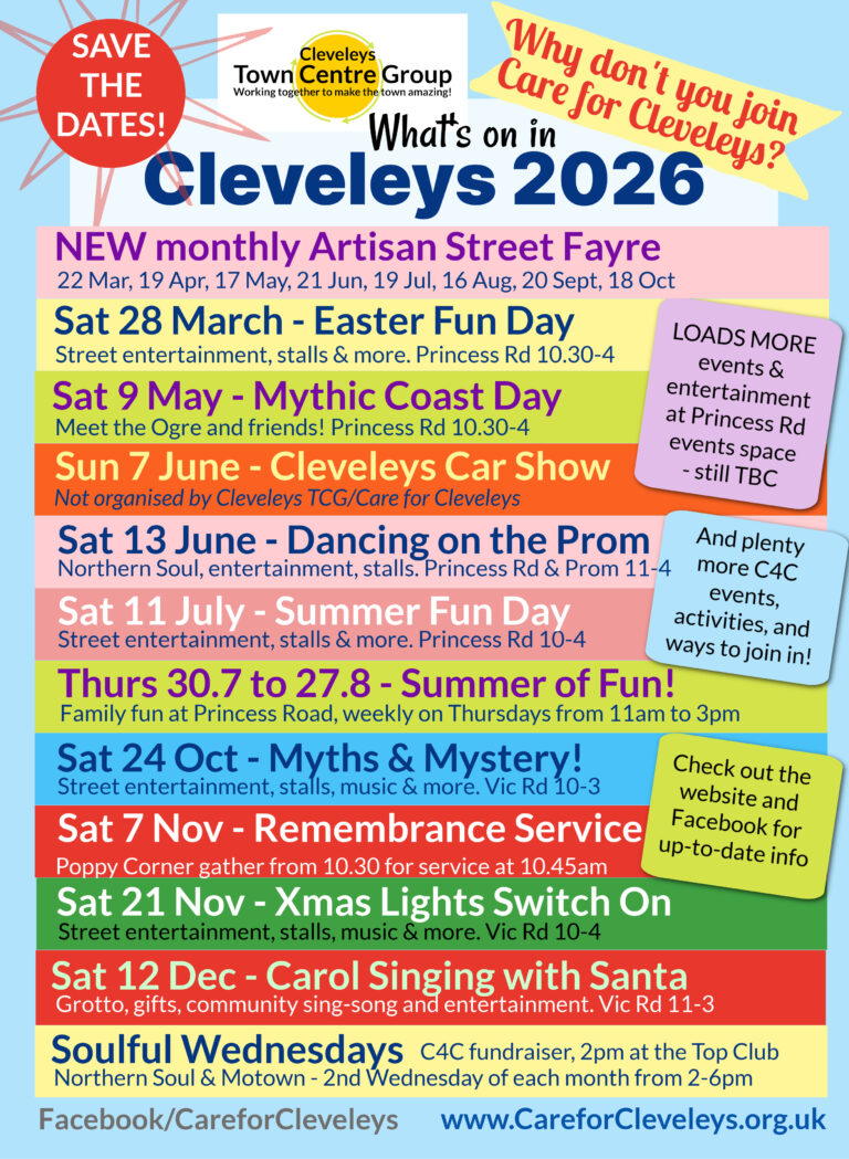What's on in Cleveleys 2026