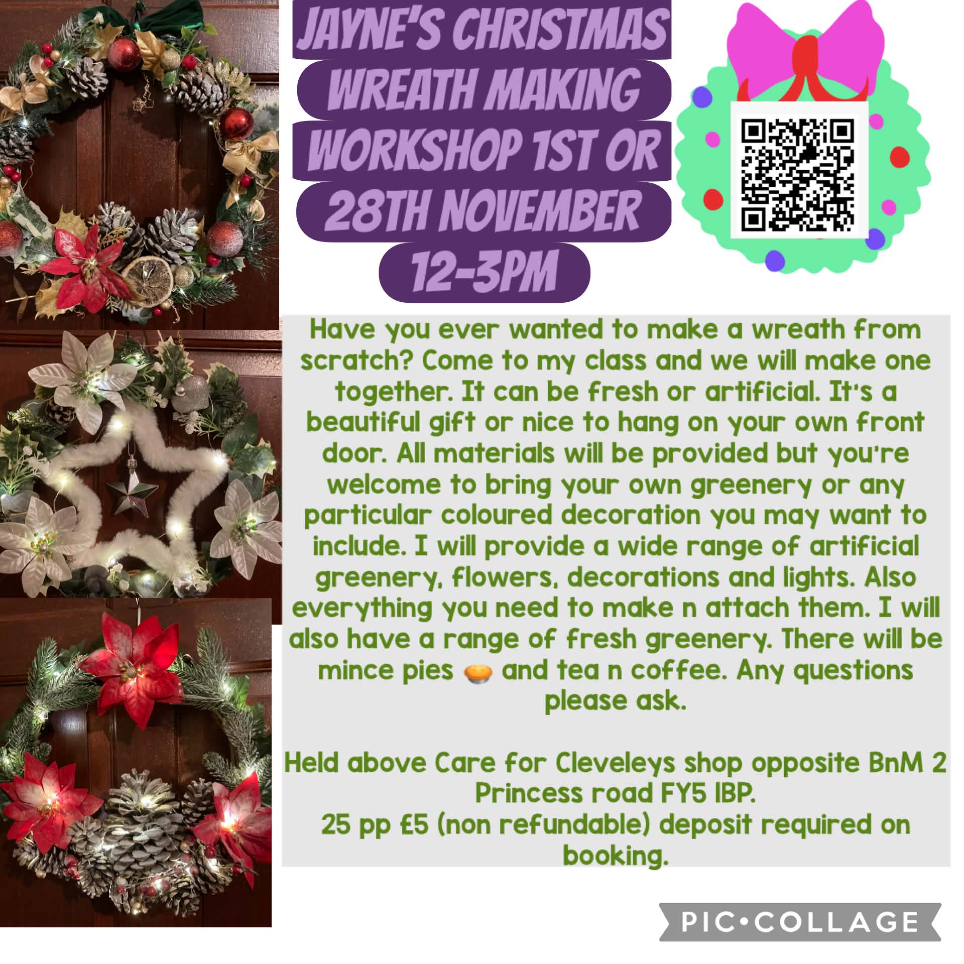 Jayne's Christmas Wreath Making Workshop